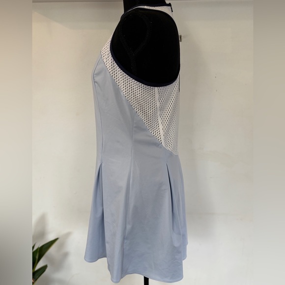 Like New Nike Maria Sharapova tennis dress Mesh Sporty Prep Light Blue/White LG - Picture 4 of 7